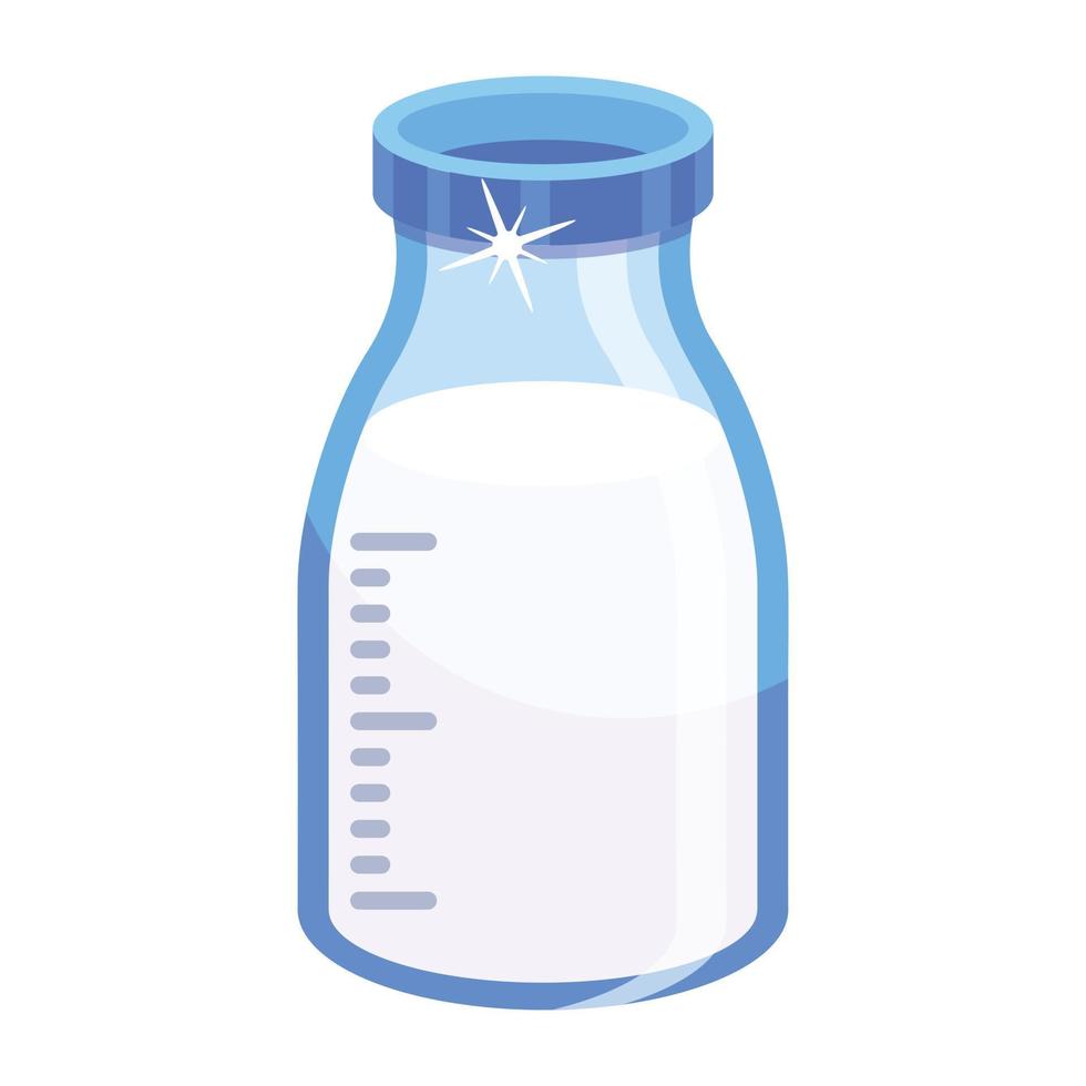 Trendy Milk Carafe vector