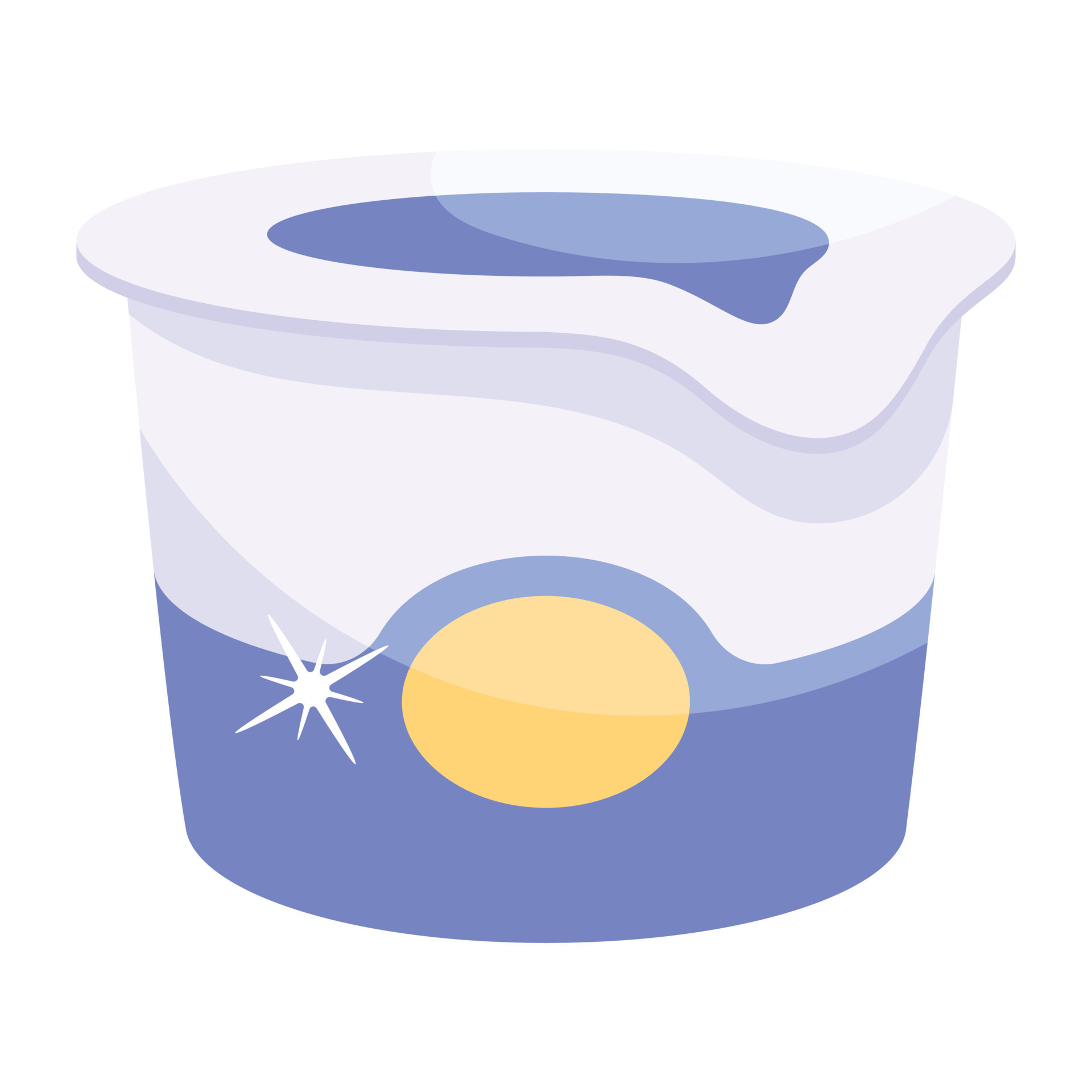 Trendy Curd Cup 18790970 Vector Art at Vecteezy