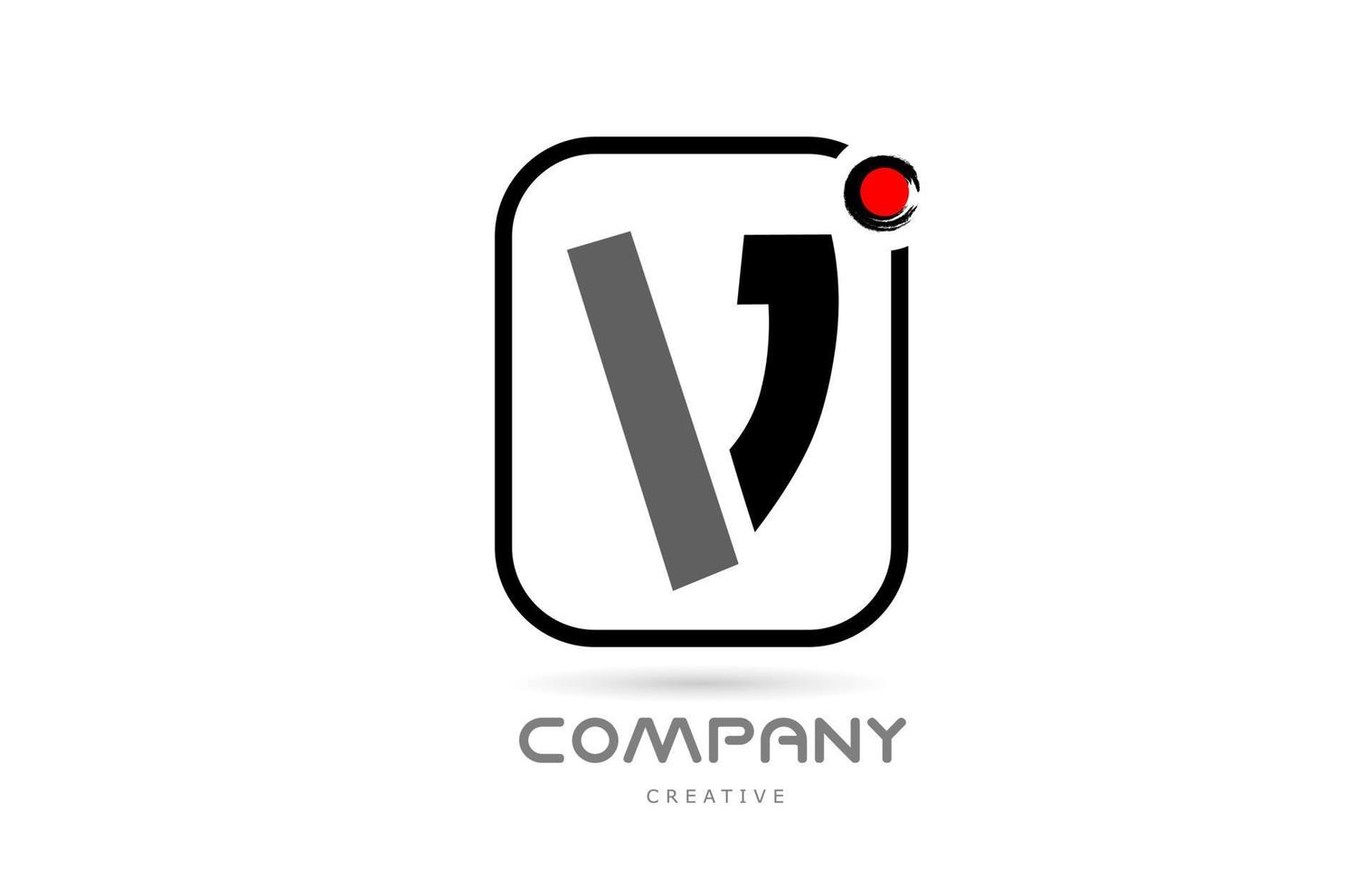 V black and white alphabet letter logo icon design with japanese style