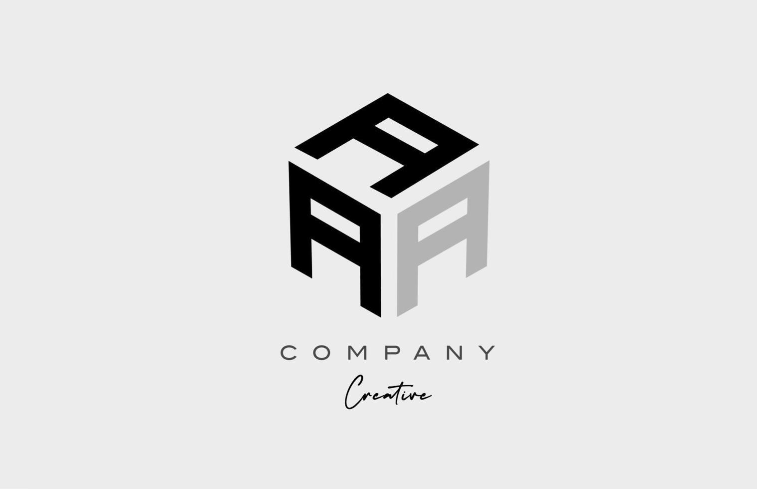 A grey three letter alphabet letter logo icon design. Creative template for business and company vector