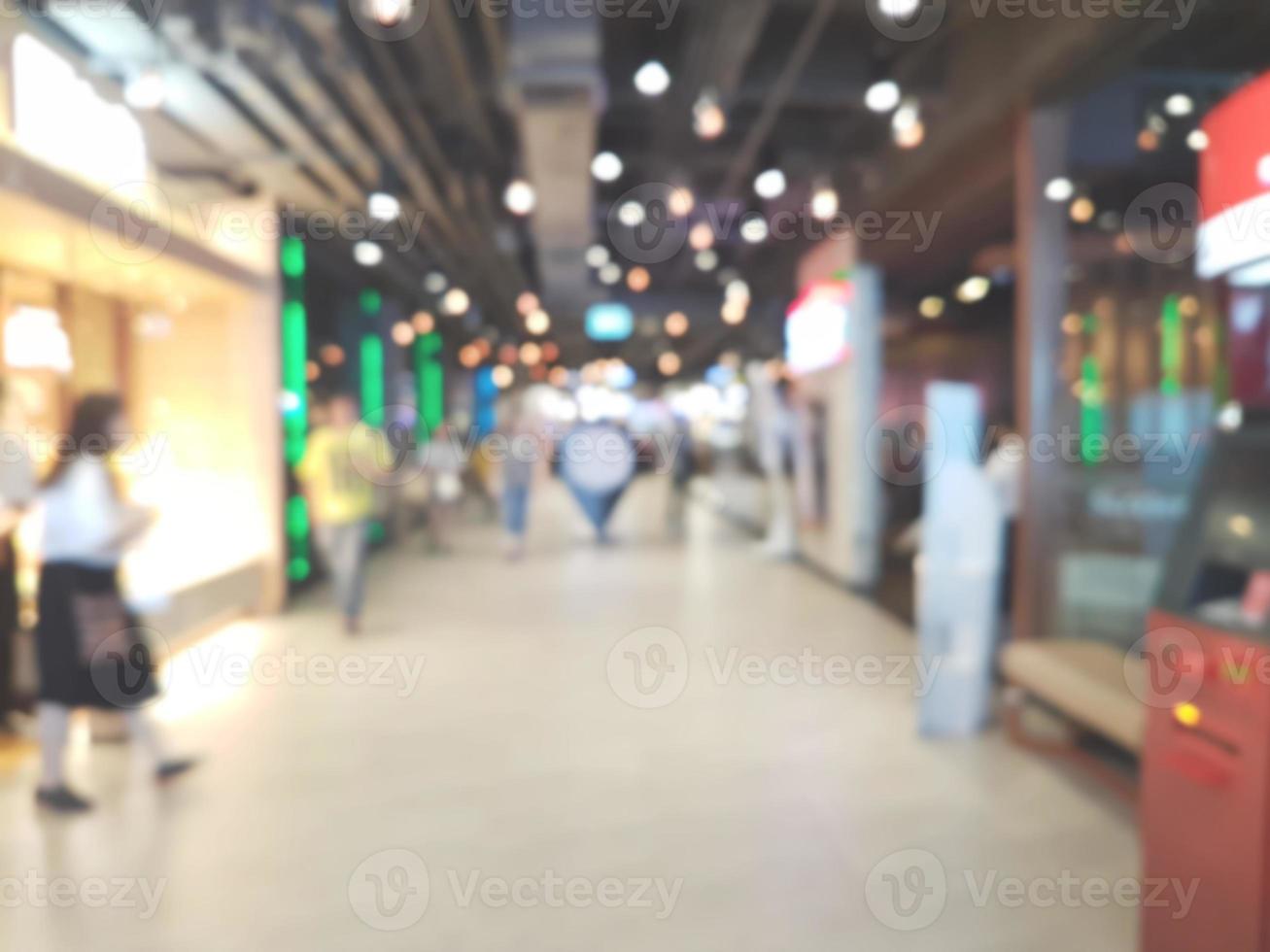 shopping mall blur background photo