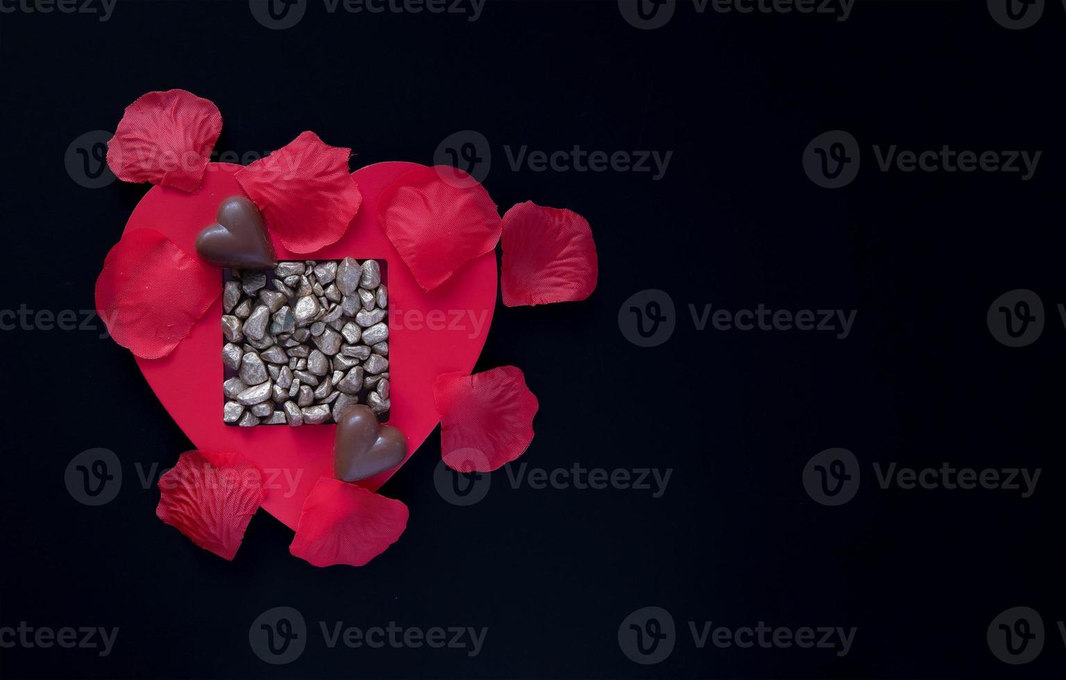 Valentine heart of gold. photo