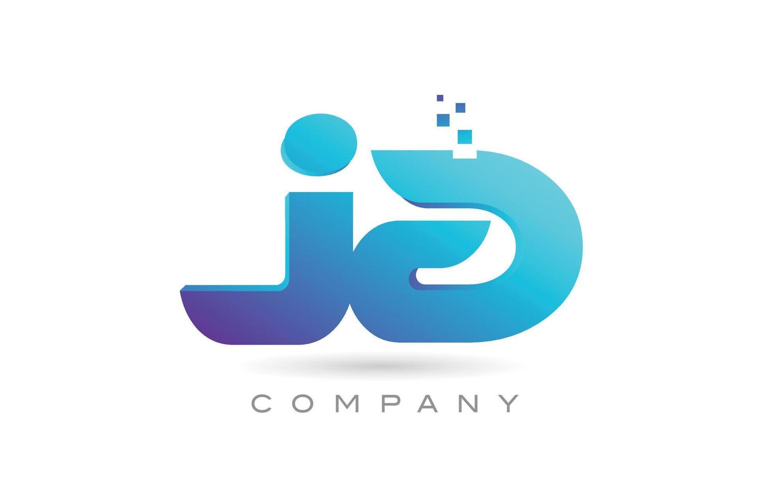 ja alfabeto letra logotipo icono combinación diseño. plantilla creativa para negocios y empresas. vector