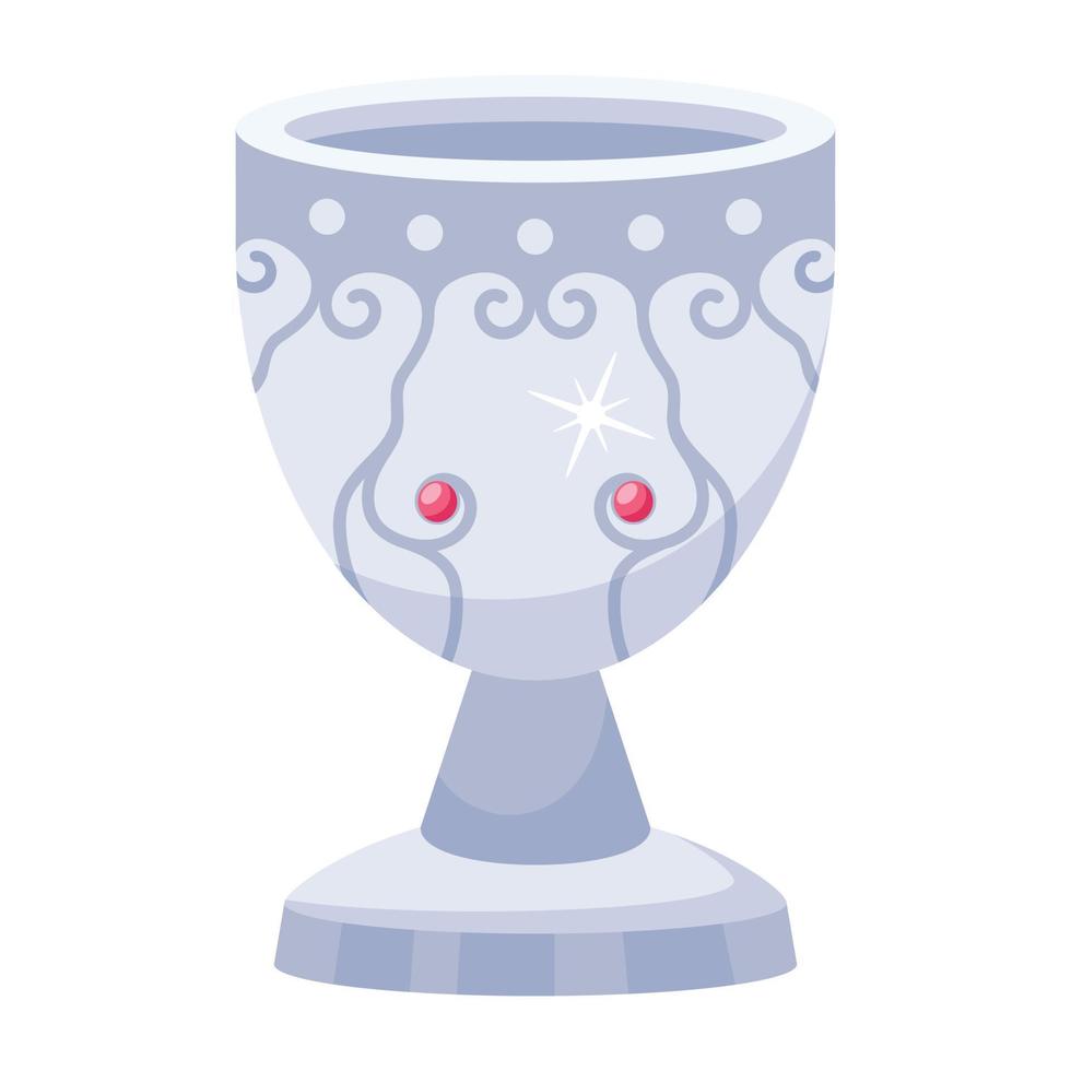 Trendy Chalice Cup vector