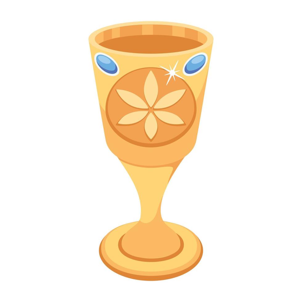 Trendy Goblet Concepts vector