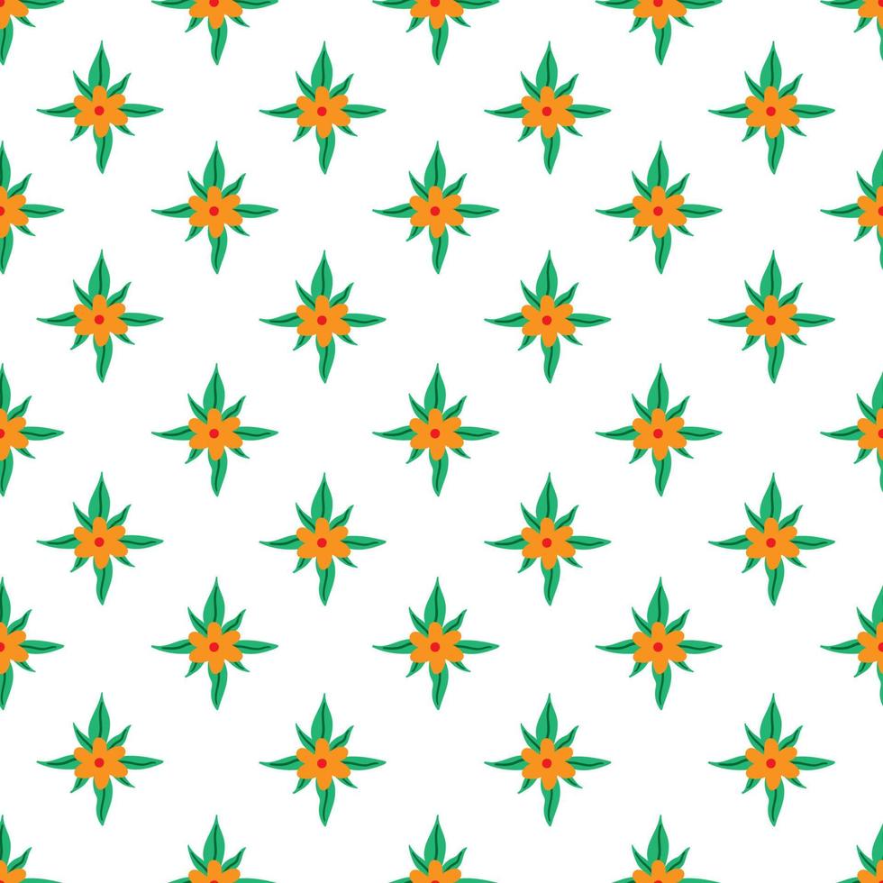 Damask floral moroccan vector seamless pattern. Bright multicolored texture.