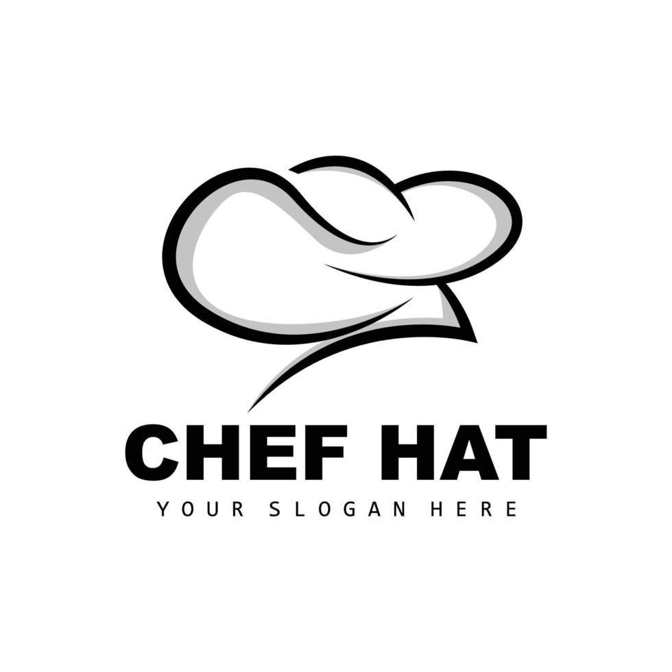 logotipo de sombrero de chef, vector de chef de restaurante, diseño para restaurante, catering, charcutería, panadería