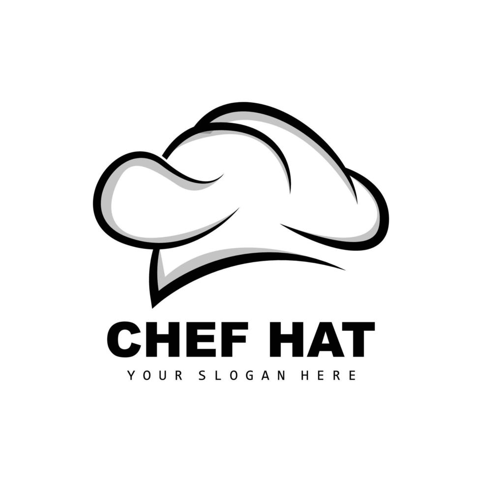 logotipo de sombrero de chef, vector de chef de restaurante, diseño para restaurante, catering, charcutería, panadería