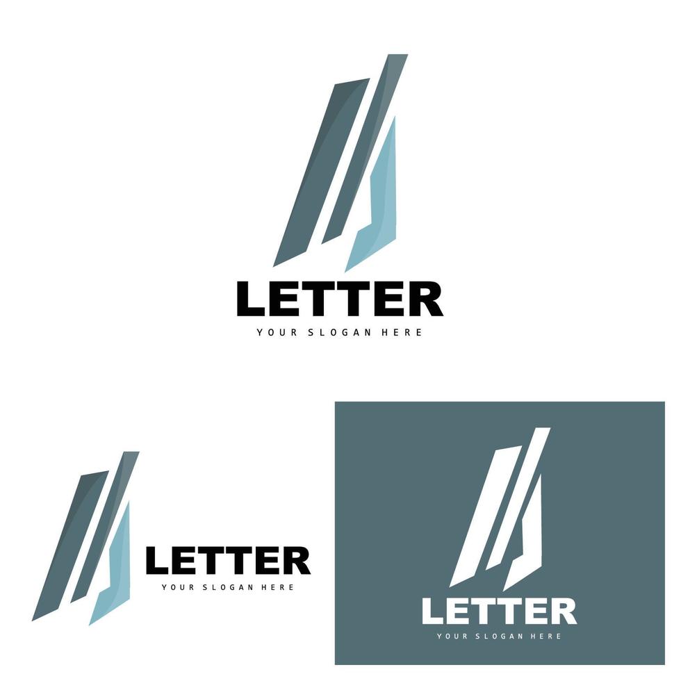 un logotipo de letra, vector de logotipo de letra, diseño de marca de producto, iniciales de empresa, construcción, educación