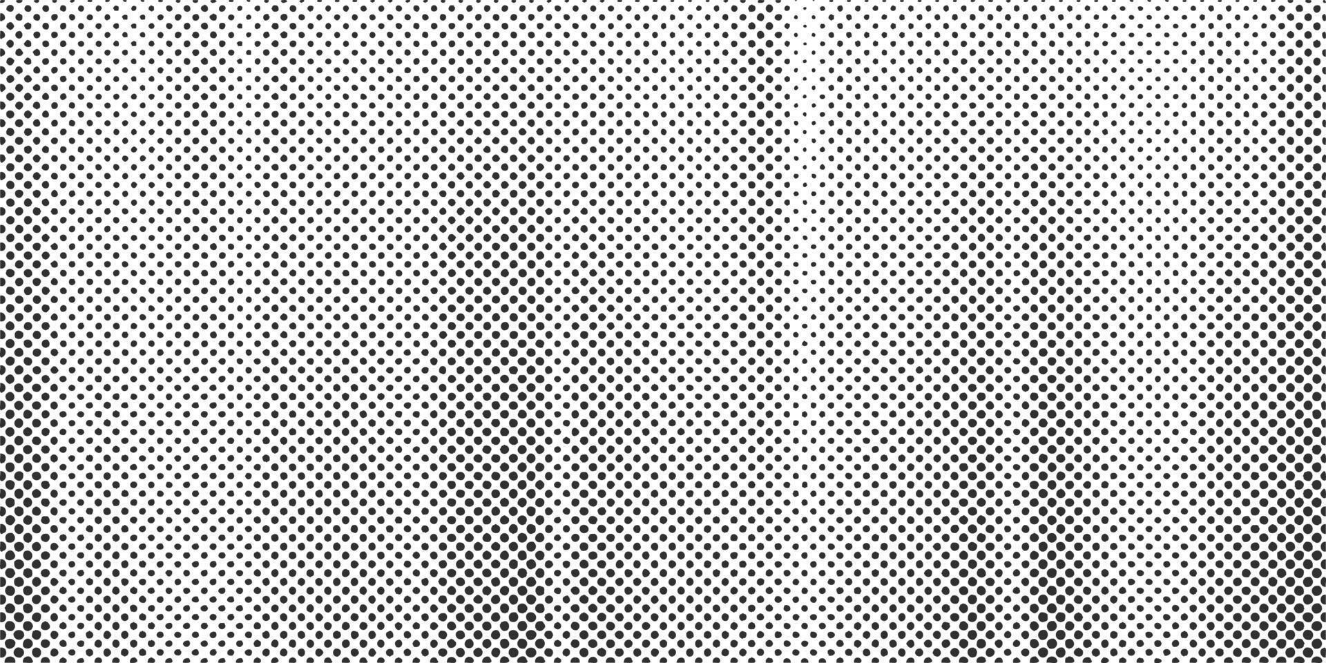 Halftone dotted background. Retro striped texture. Monochrome gradation effect. Vector pattern