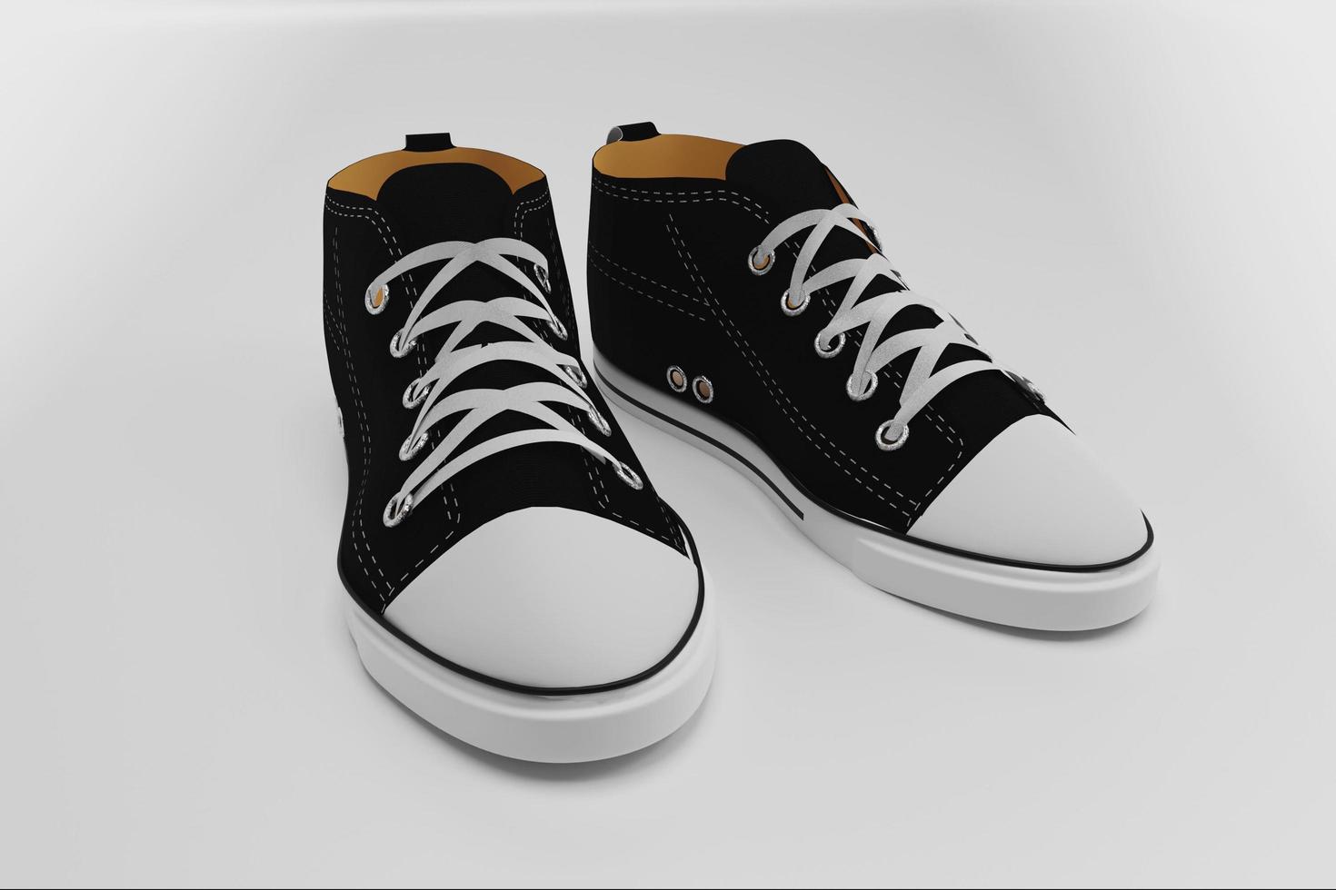 3d render isolated shoes photo