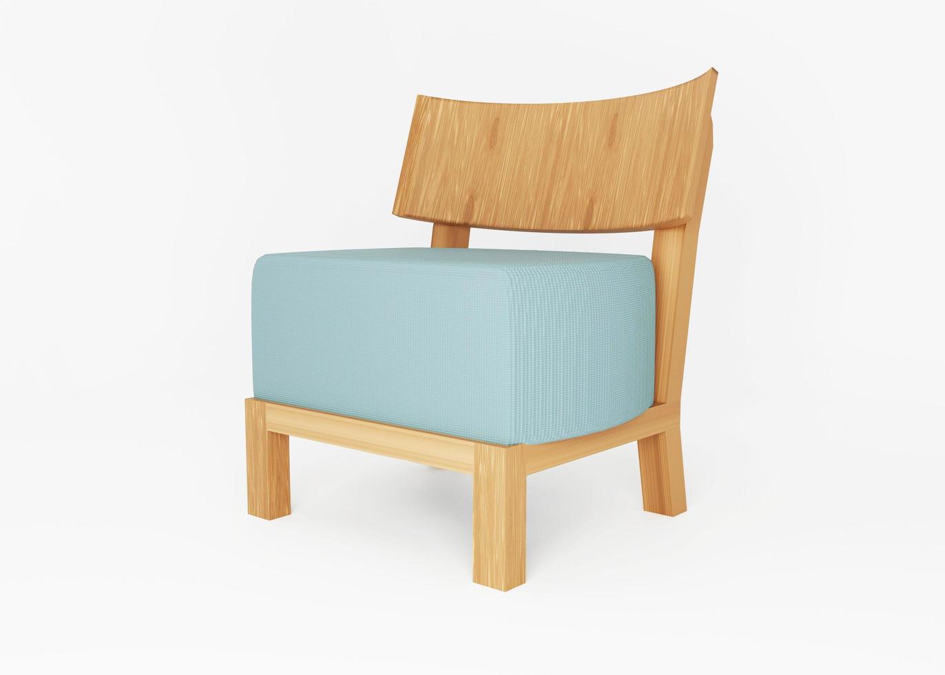 3d render isolated chair photo