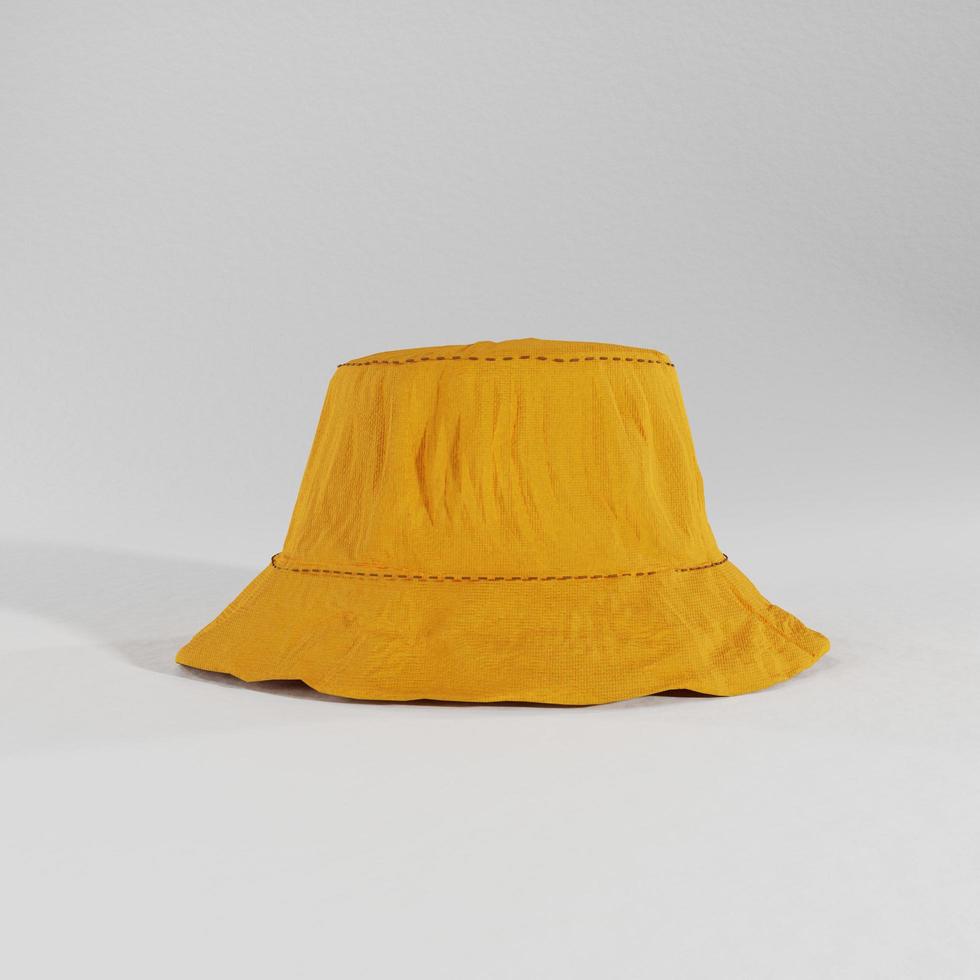 3d render isolated bucket hat photo