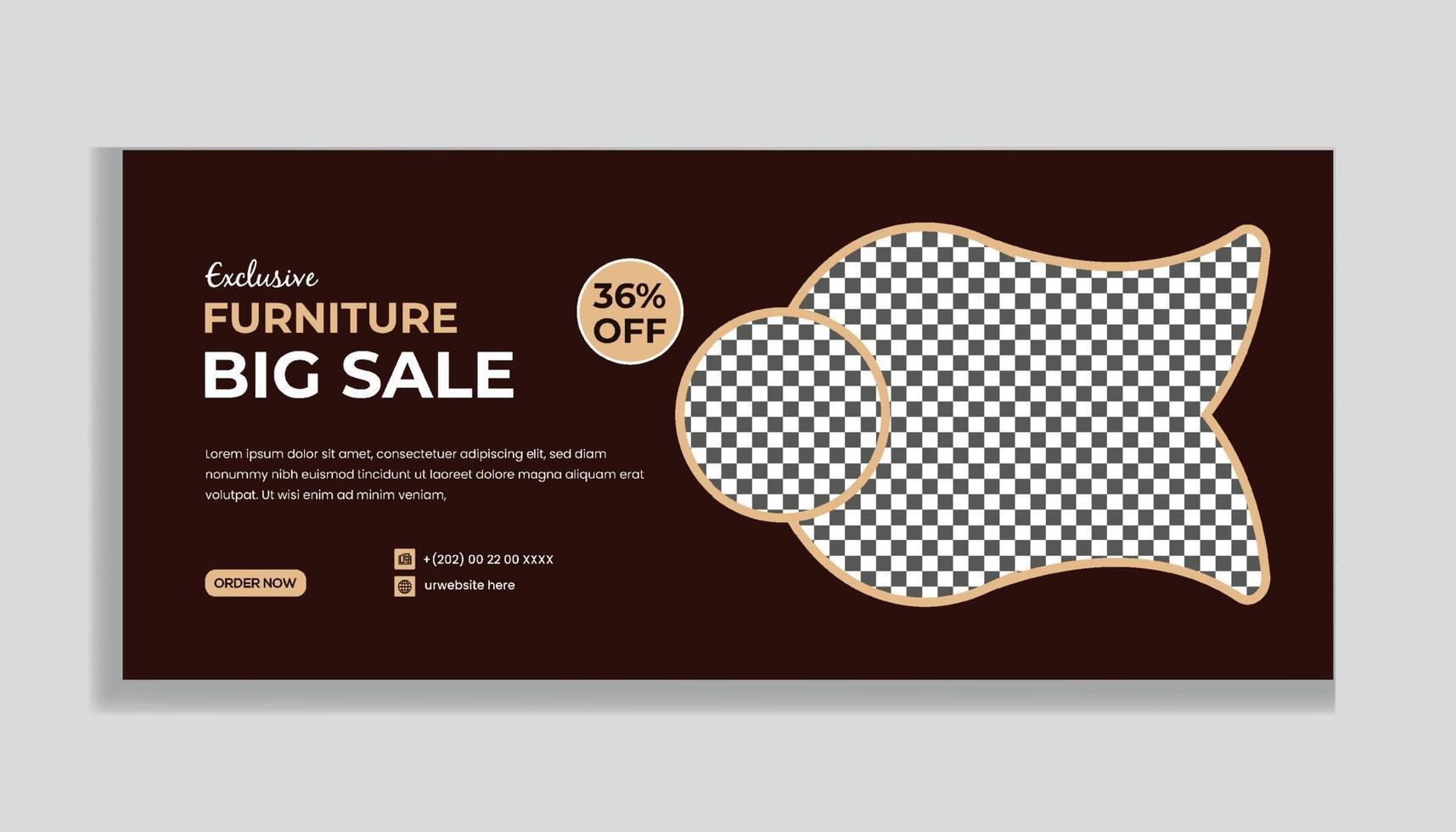 Furniture Banner Design vector