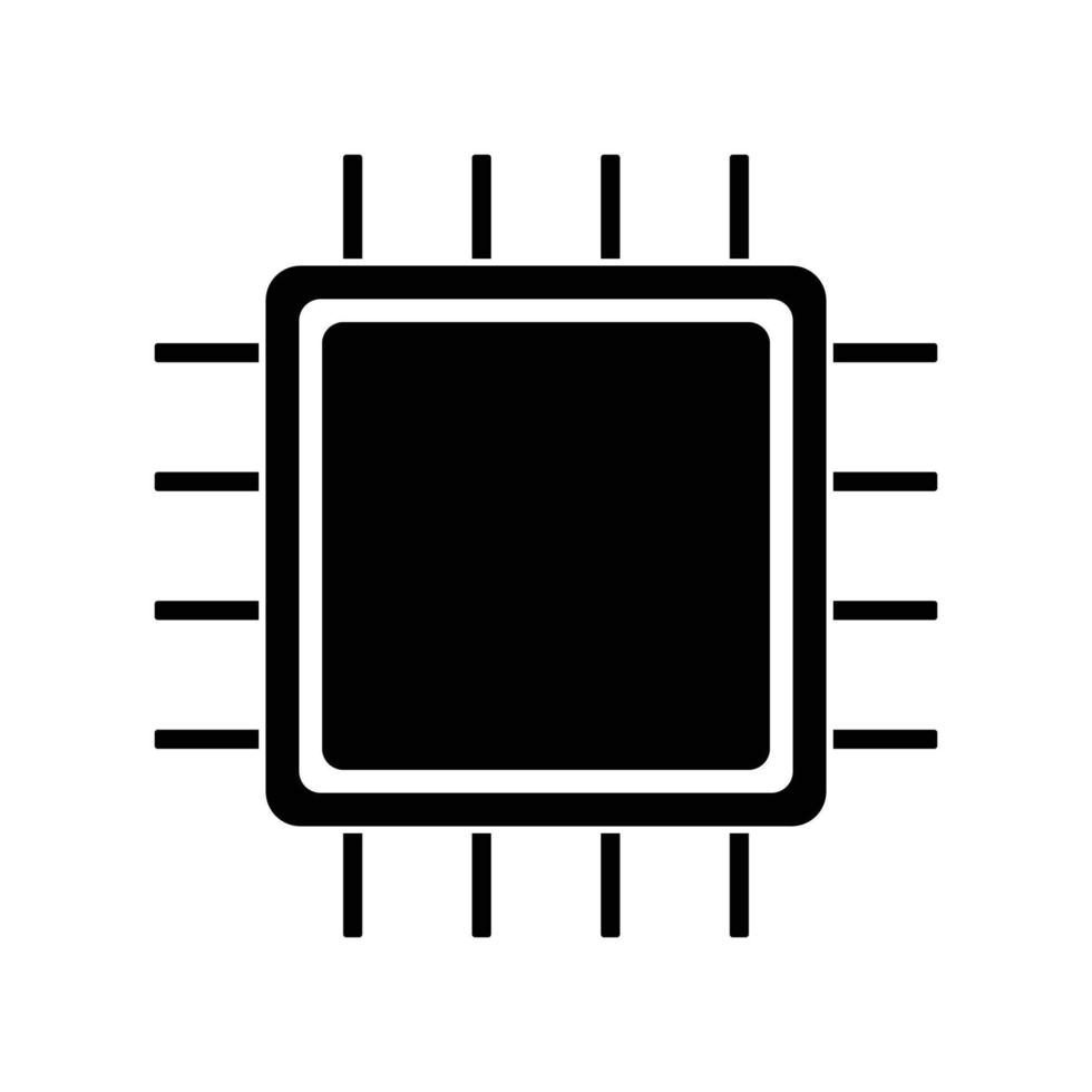 chip processor vector logo