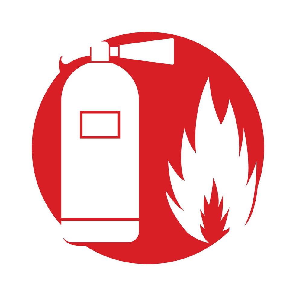 fire extinguisher logo vector