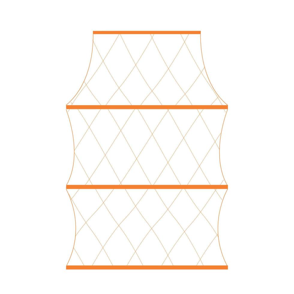 Fish net  icon vector