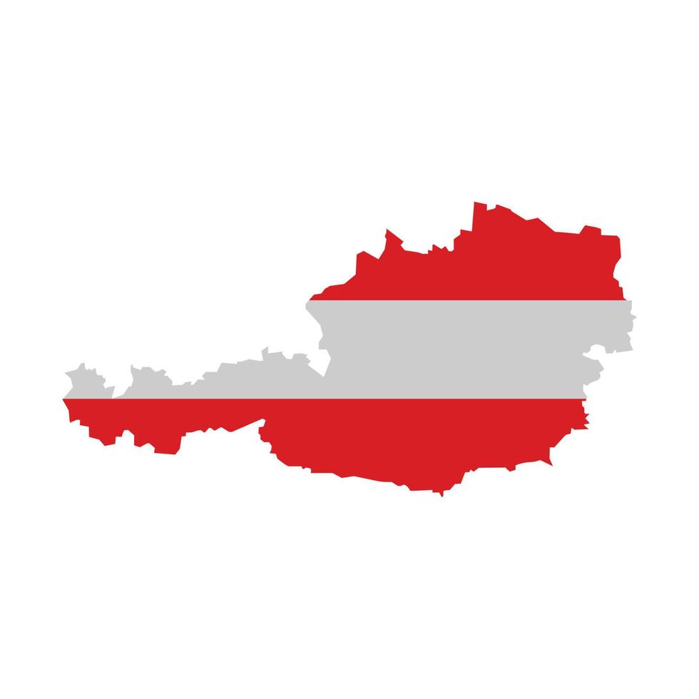 logotipo de mapa de austria vector