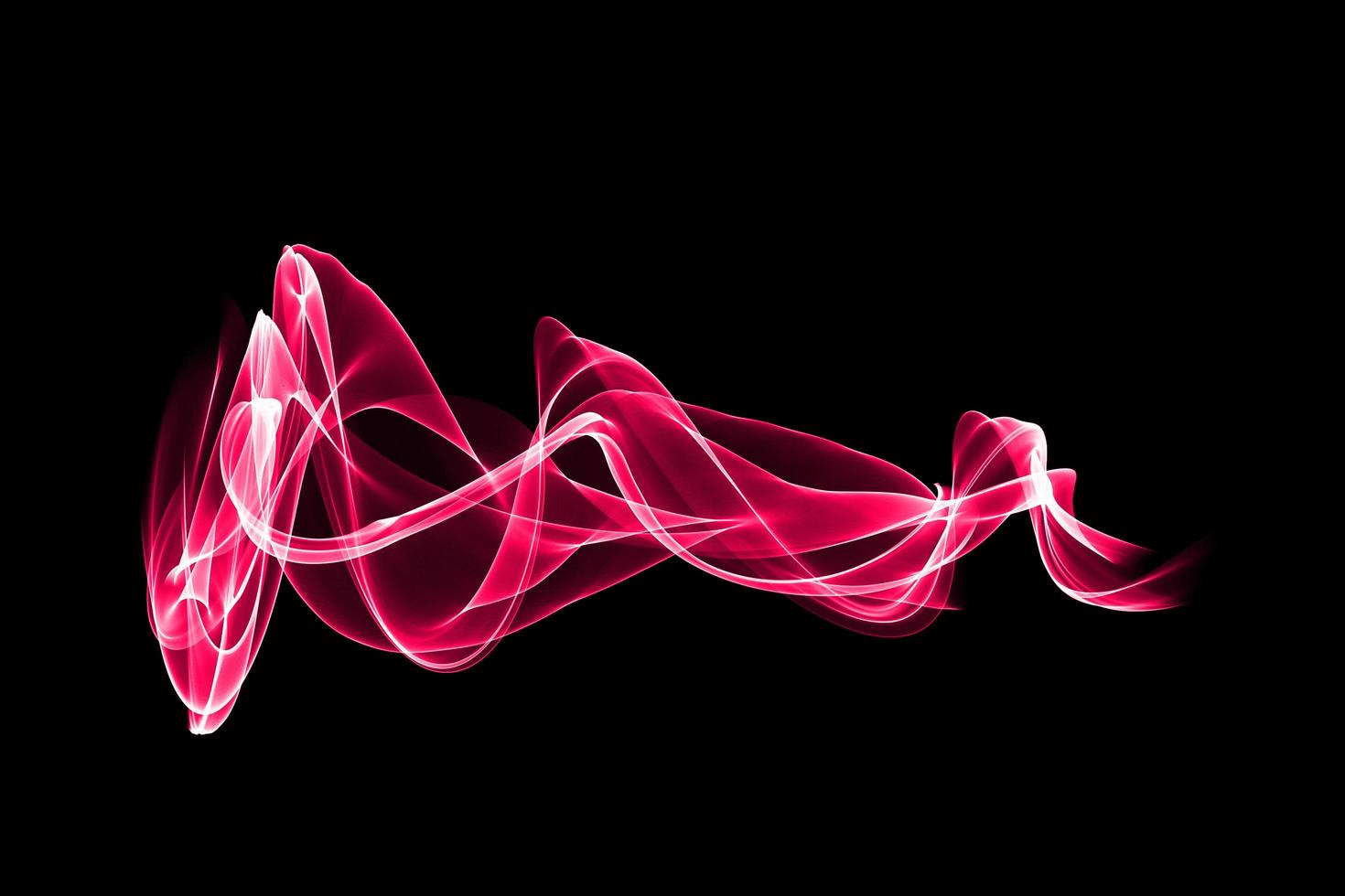 Abstract colored smoke wave isolated background design element photo
