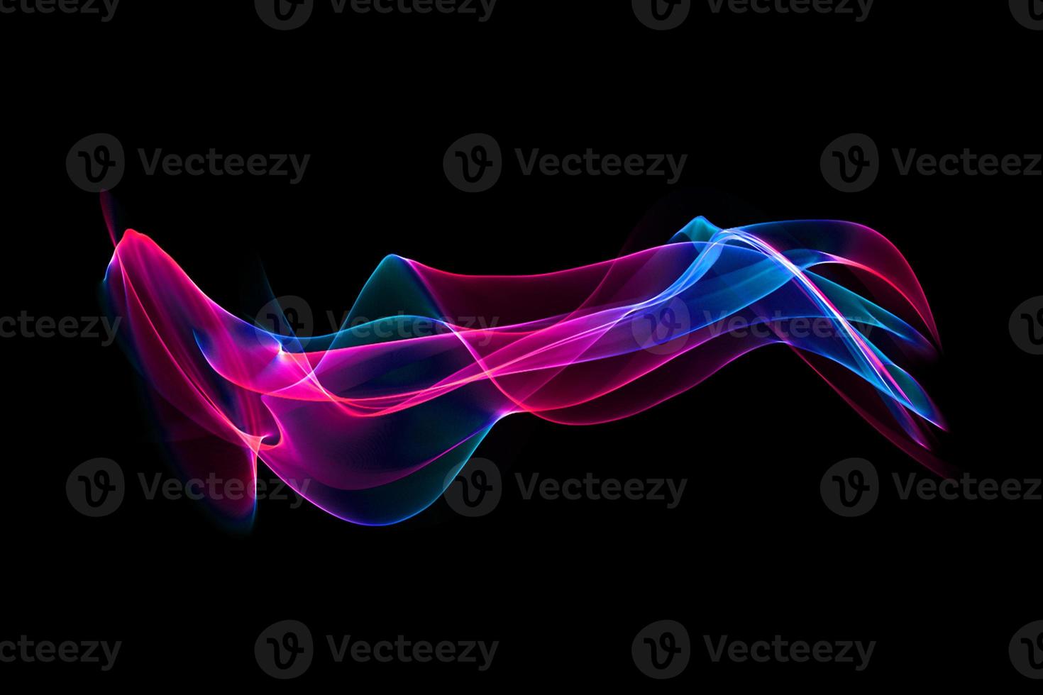 Abstract colorful smoke wave isolated background design element photo