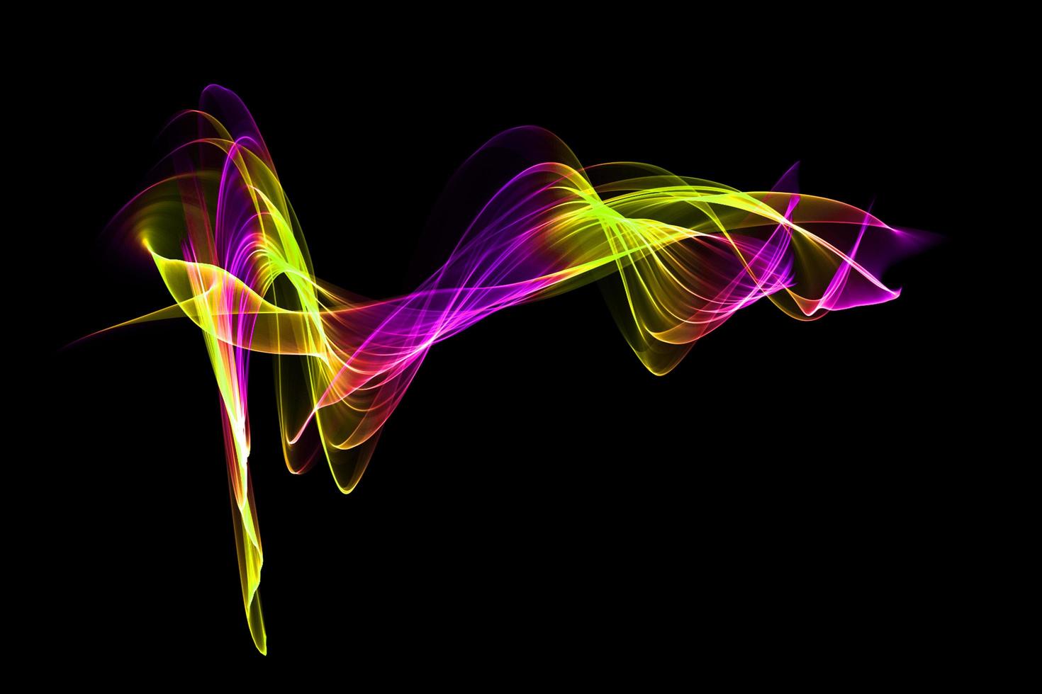 Abstract colorful smoke wave isolated background design element photo