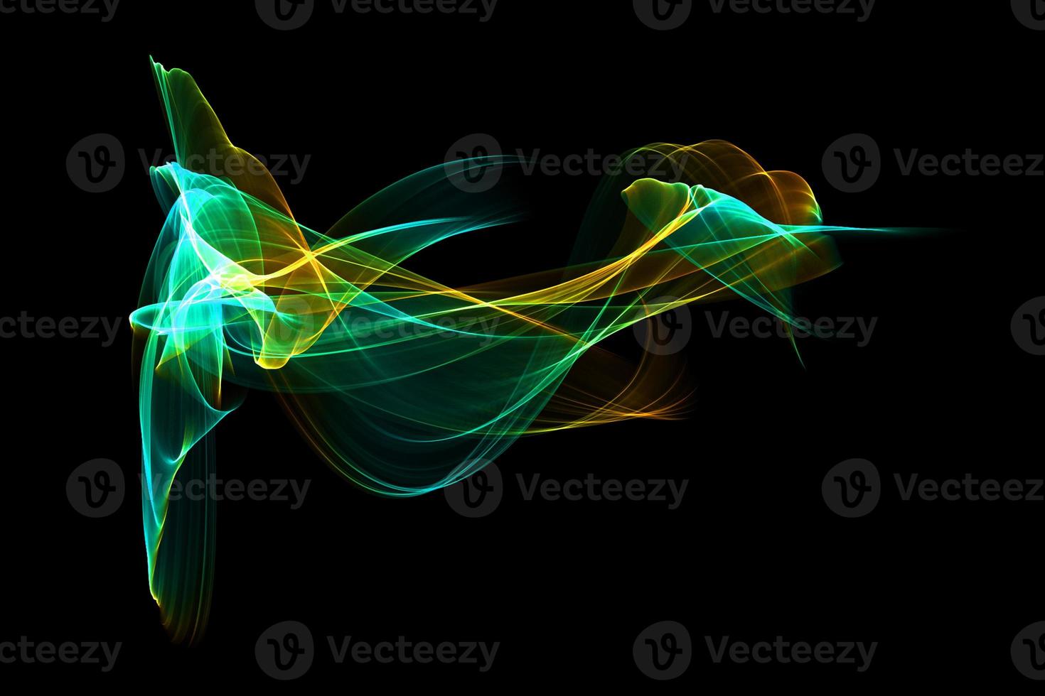 Abstract colorful smoke wave isolated background design element photo