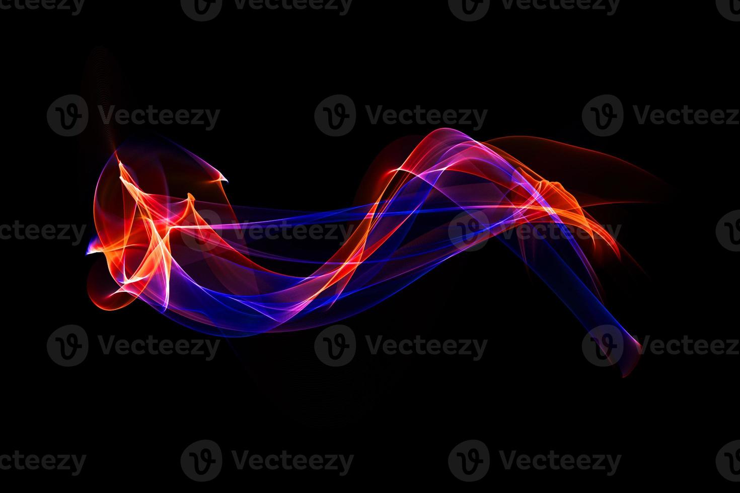Abstract colorful smoke wave isolated background design element photo