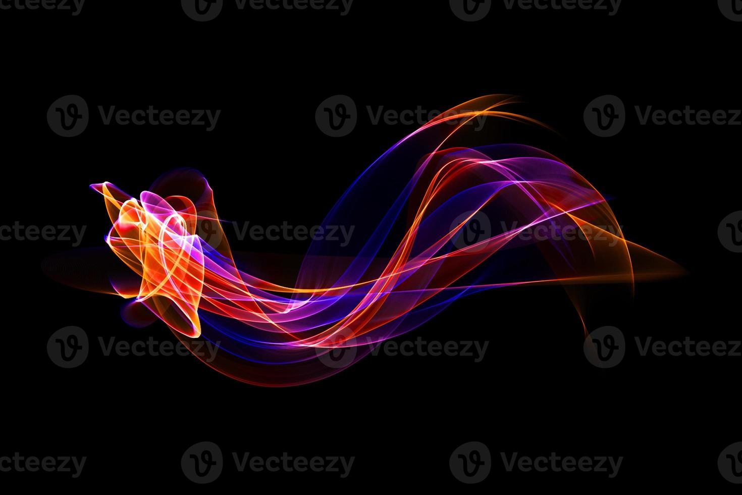 Abstract colorful smoke wave isolated background design element photo