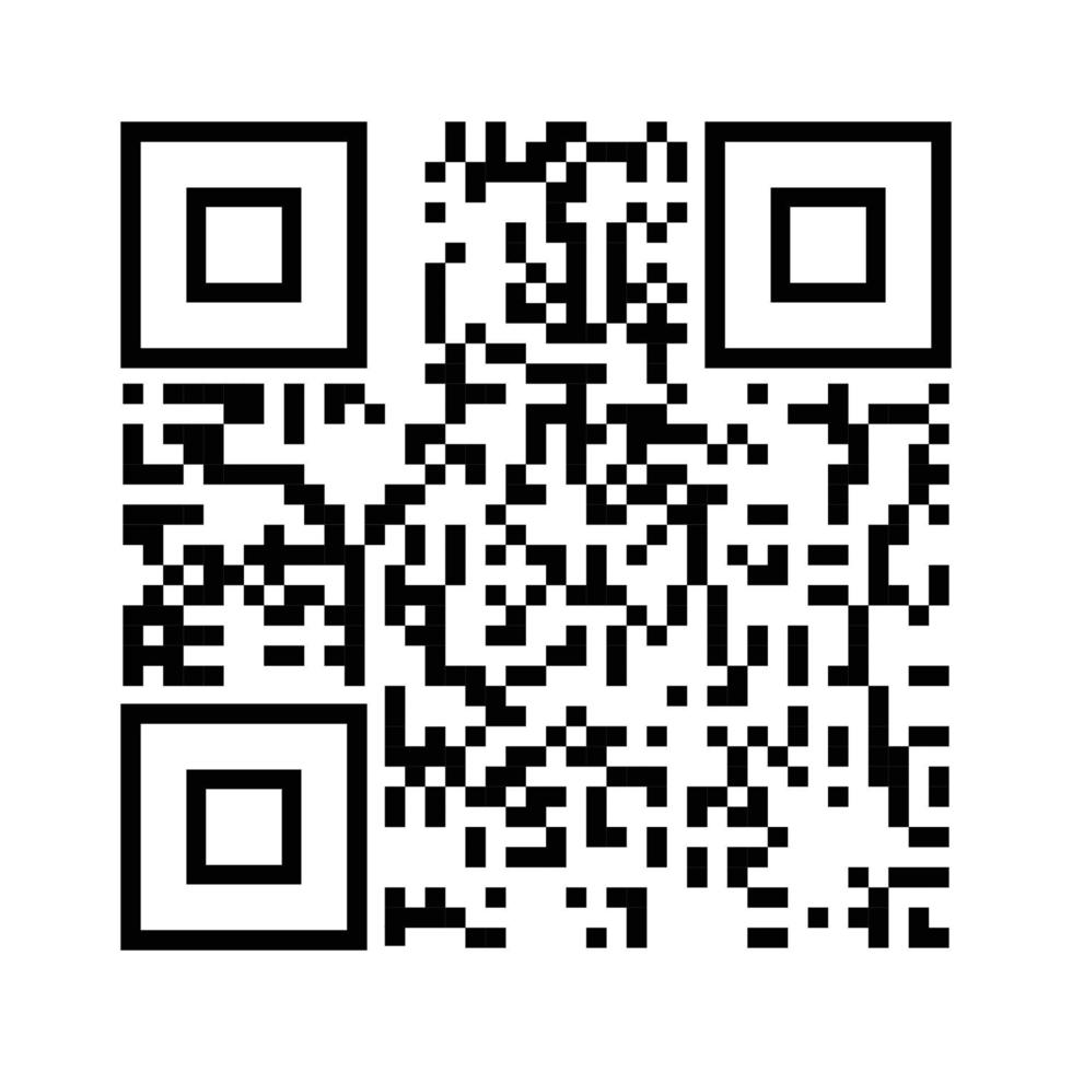 Vector QR code example for smartphone scan