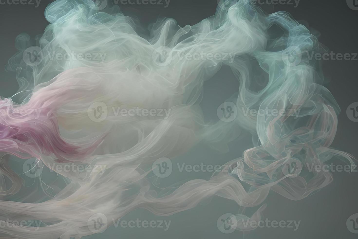 Dynamic Smoke Art with Color Gradient photo