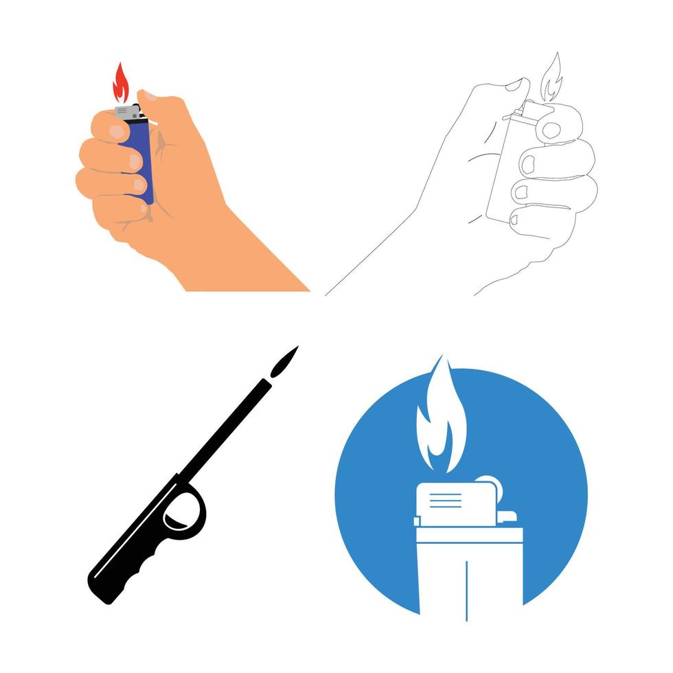 Gas Lighter Icon vector