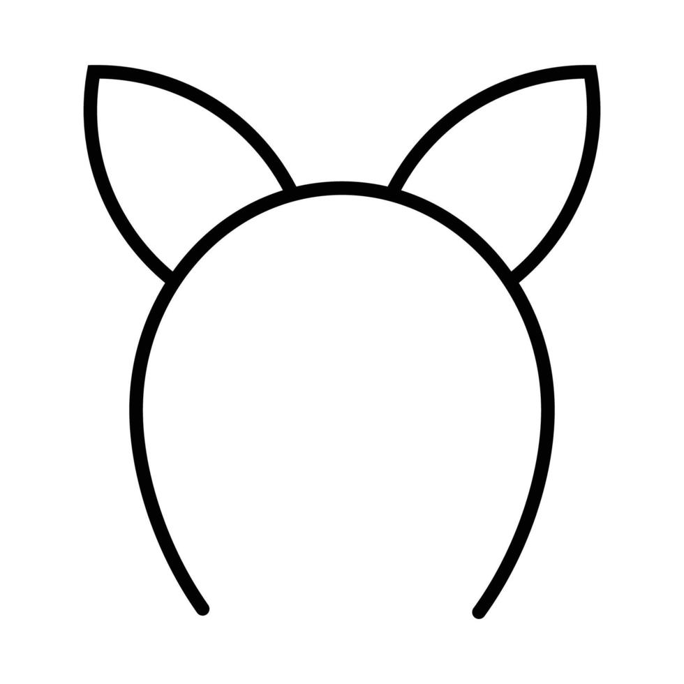 hair headband logo vector