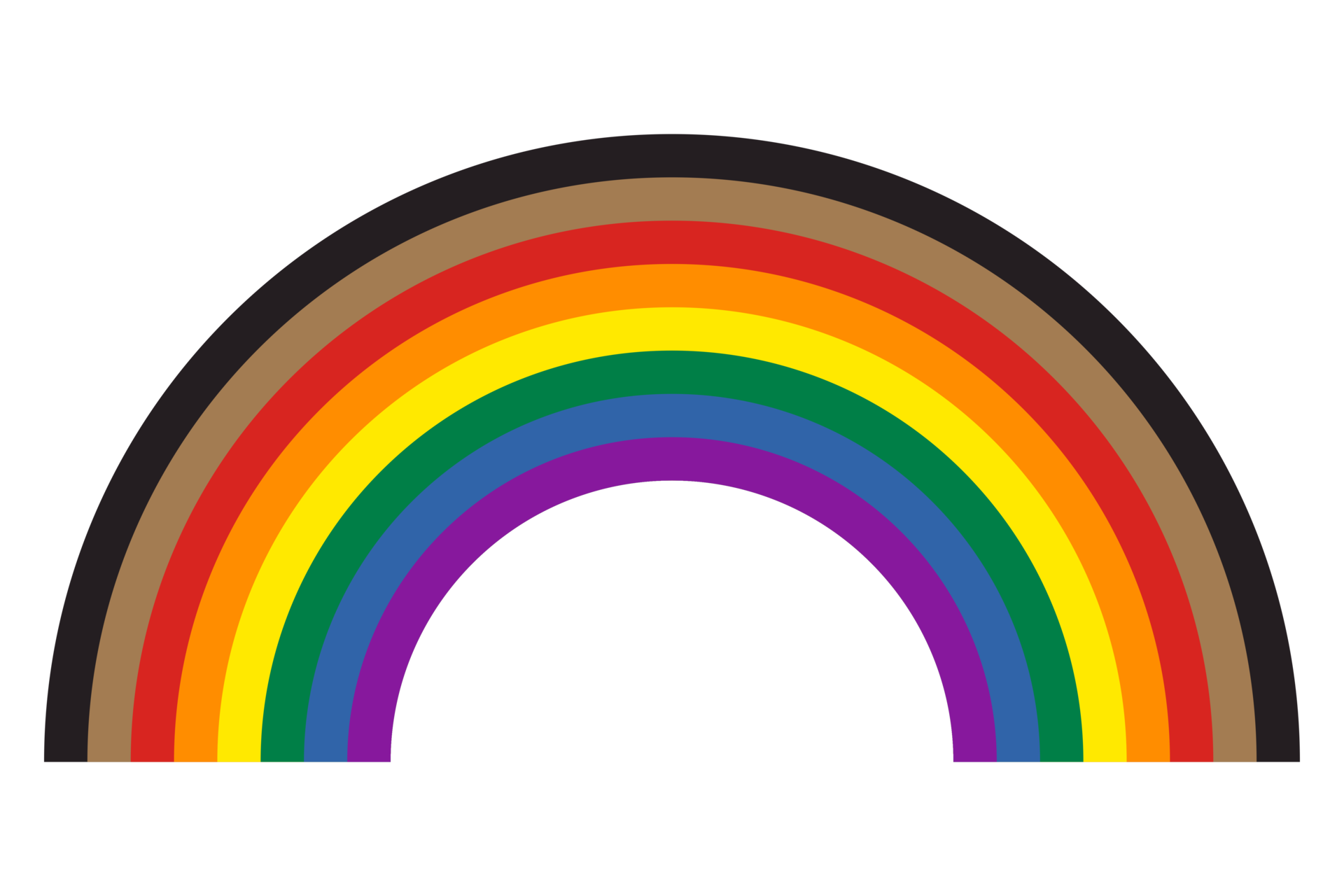new-rainbow-pride-flag-symbol-with-black-and-brown-stripes-18794448-png