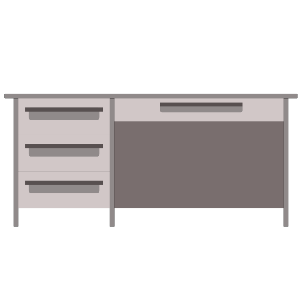 Flat style,grey computer,grey,computer,computer table,isolated,transparent,background, png