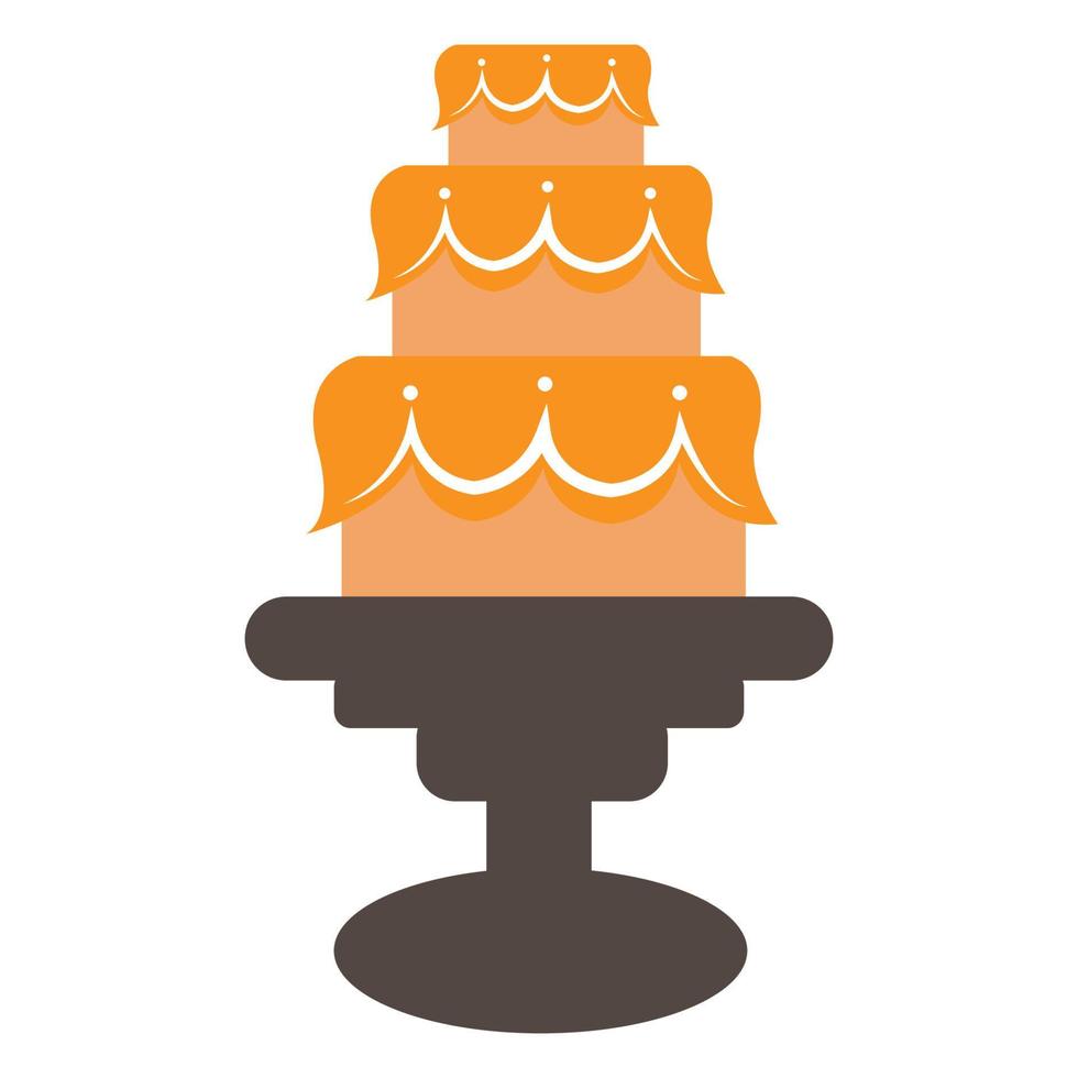 cake logo illustration vector