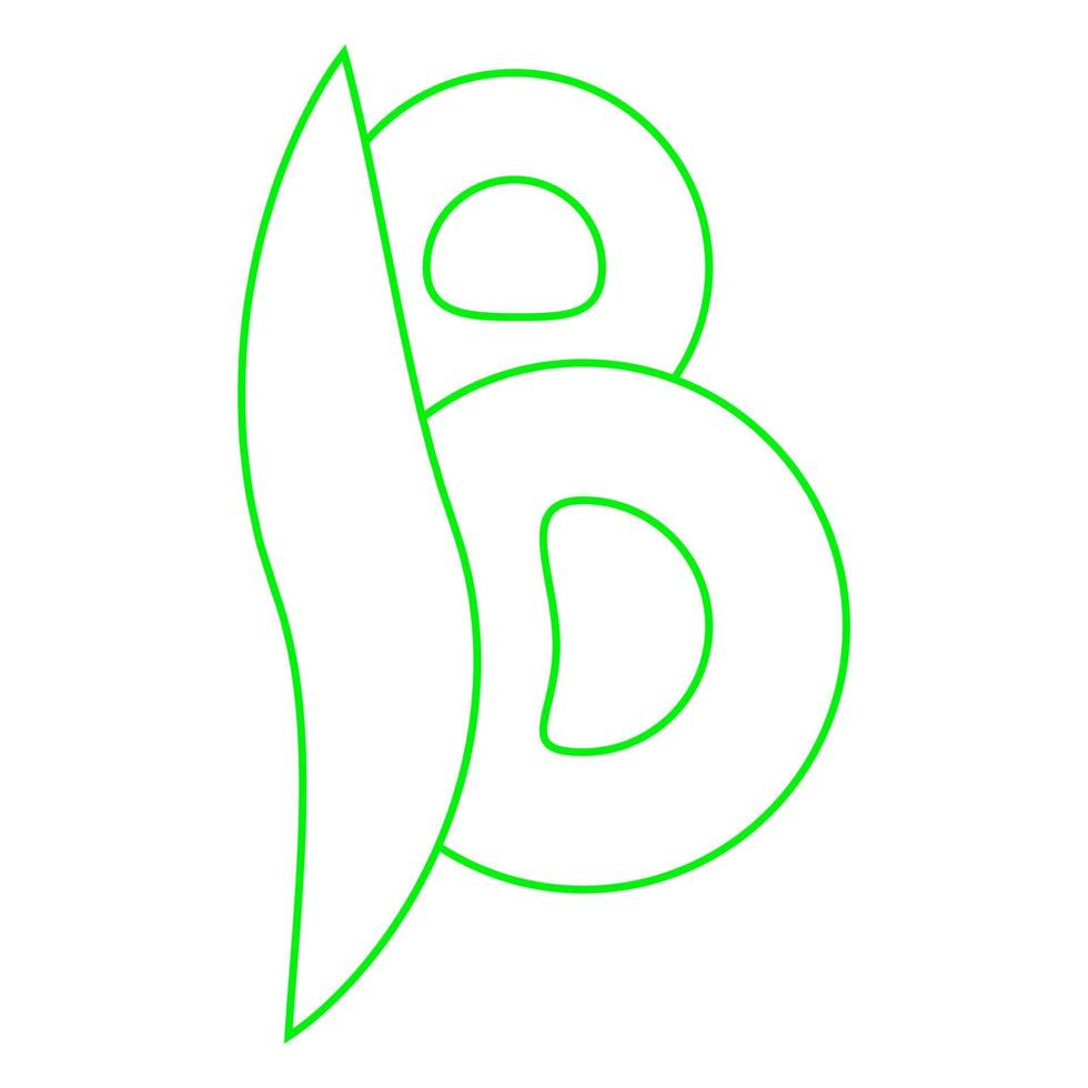 letter b logo illustration vector