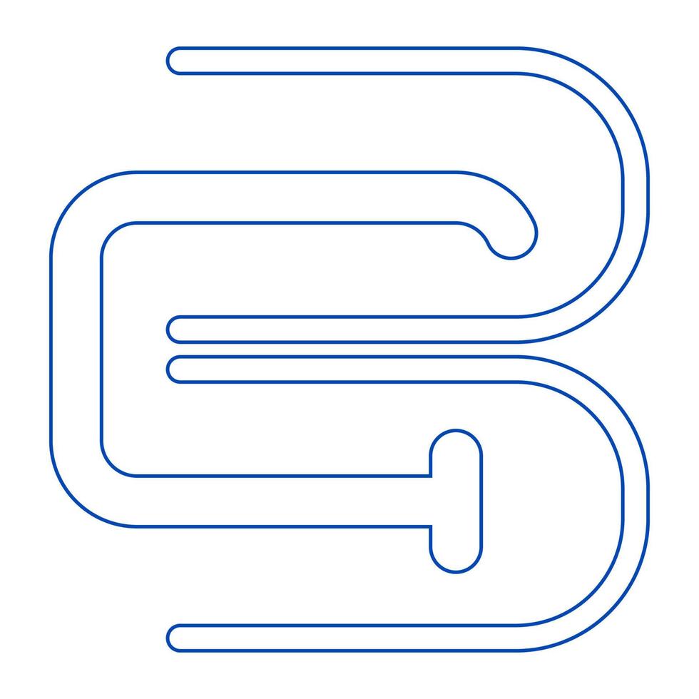 vector de ilustración de logotipo de letra b