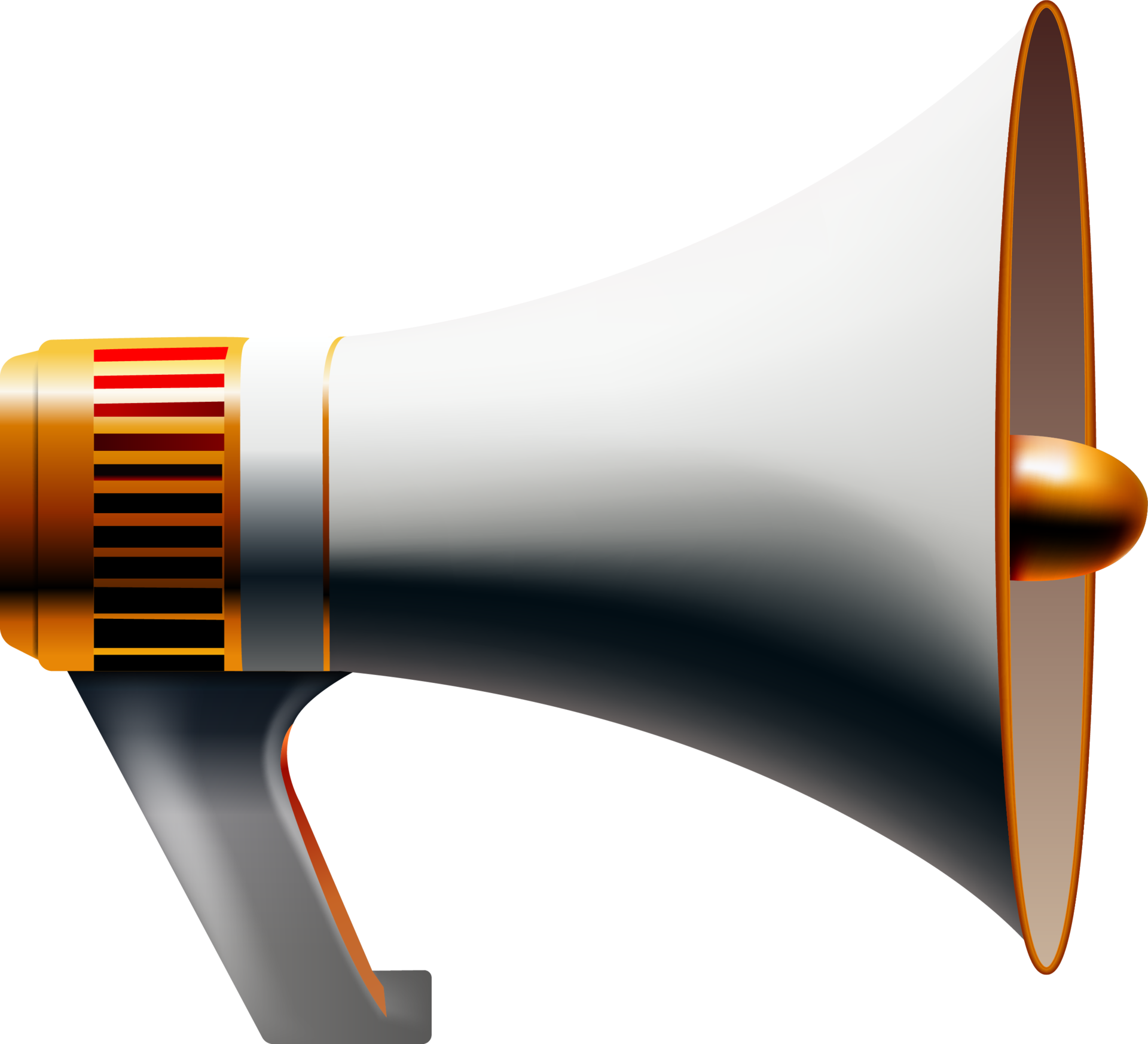 Red realistic megaphone speaker 18795296 PNG