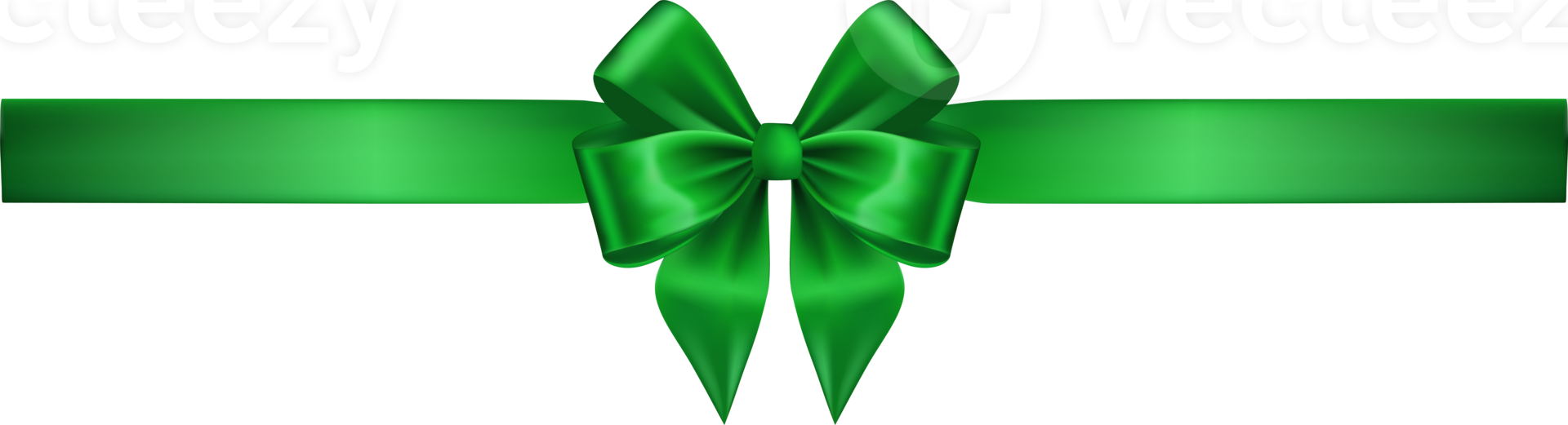 Realistic green ribbon on transparent background PNG - Similar PNG