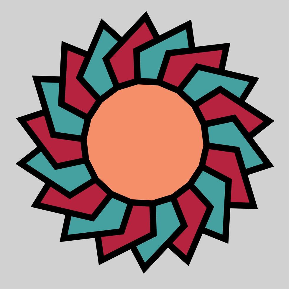 Vector illustration. Fan propeller or airplane moto. Which can be used as a symbol or icon. Flat design