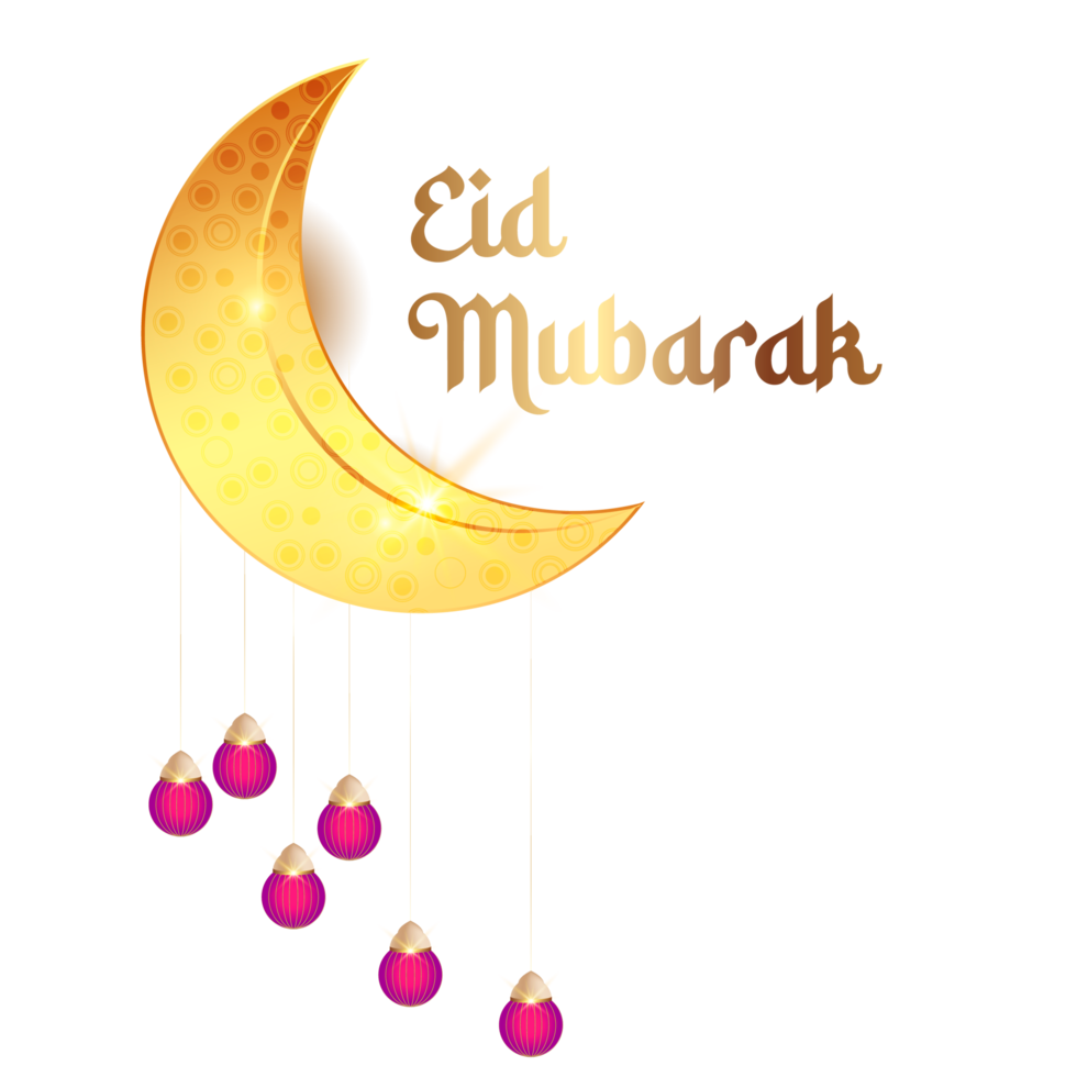 Design for islamic greeting ramadan kareem card design background with and crescent moon png