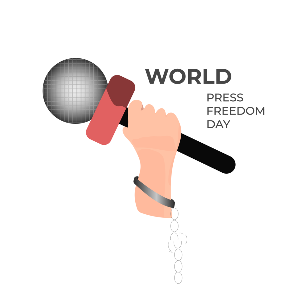 World press freedom day may 3rd  and text simple design png