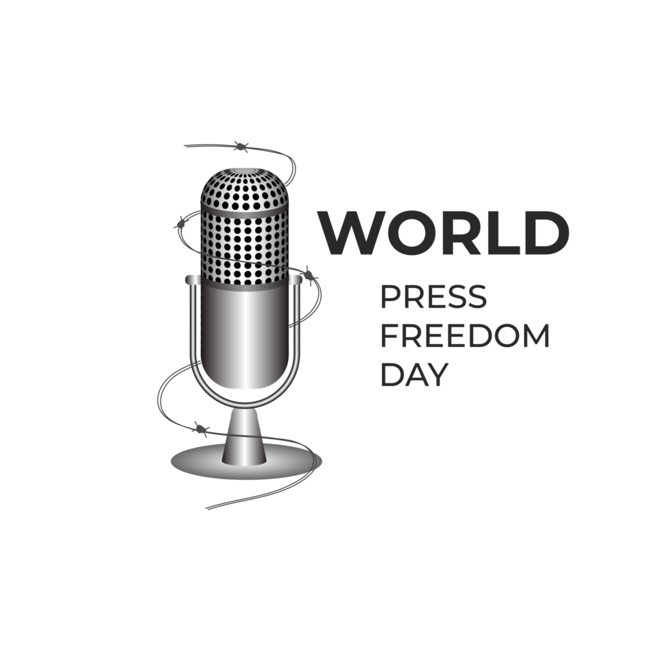 World press freedom day may 3rd  and text simple design png