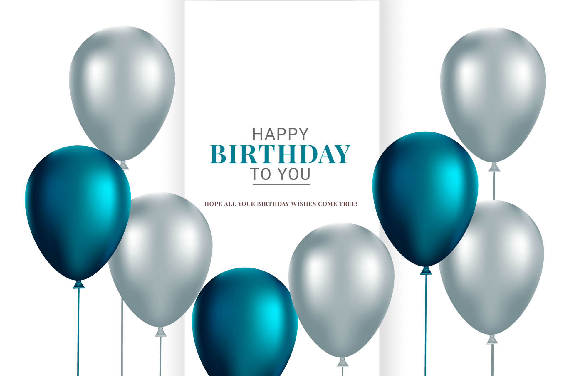 Happy Birthday Ballon Vector Design Images, Happy Birthday Text With Ballons  And Confetti, Happy, Birthday, Text PNG Image For Free Download