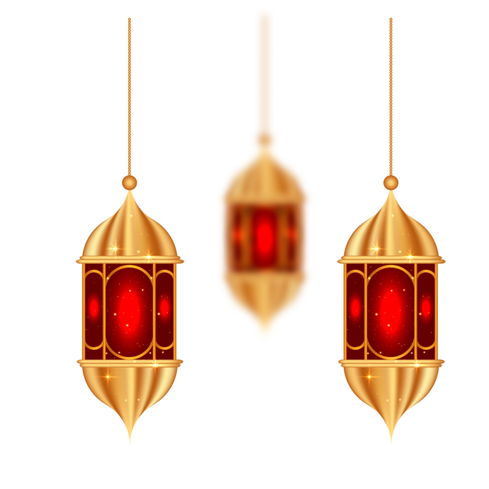 conception de lanternes pour la conception de cartes de salutation islamique ramadan kareem pour le fond avec et croissant de lune png