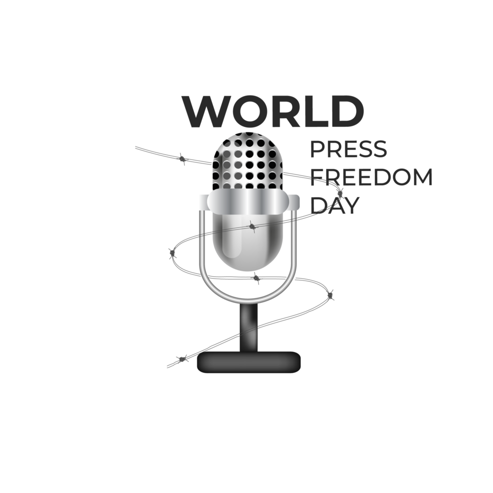 World press freedom day may 3rd  and text simple design png