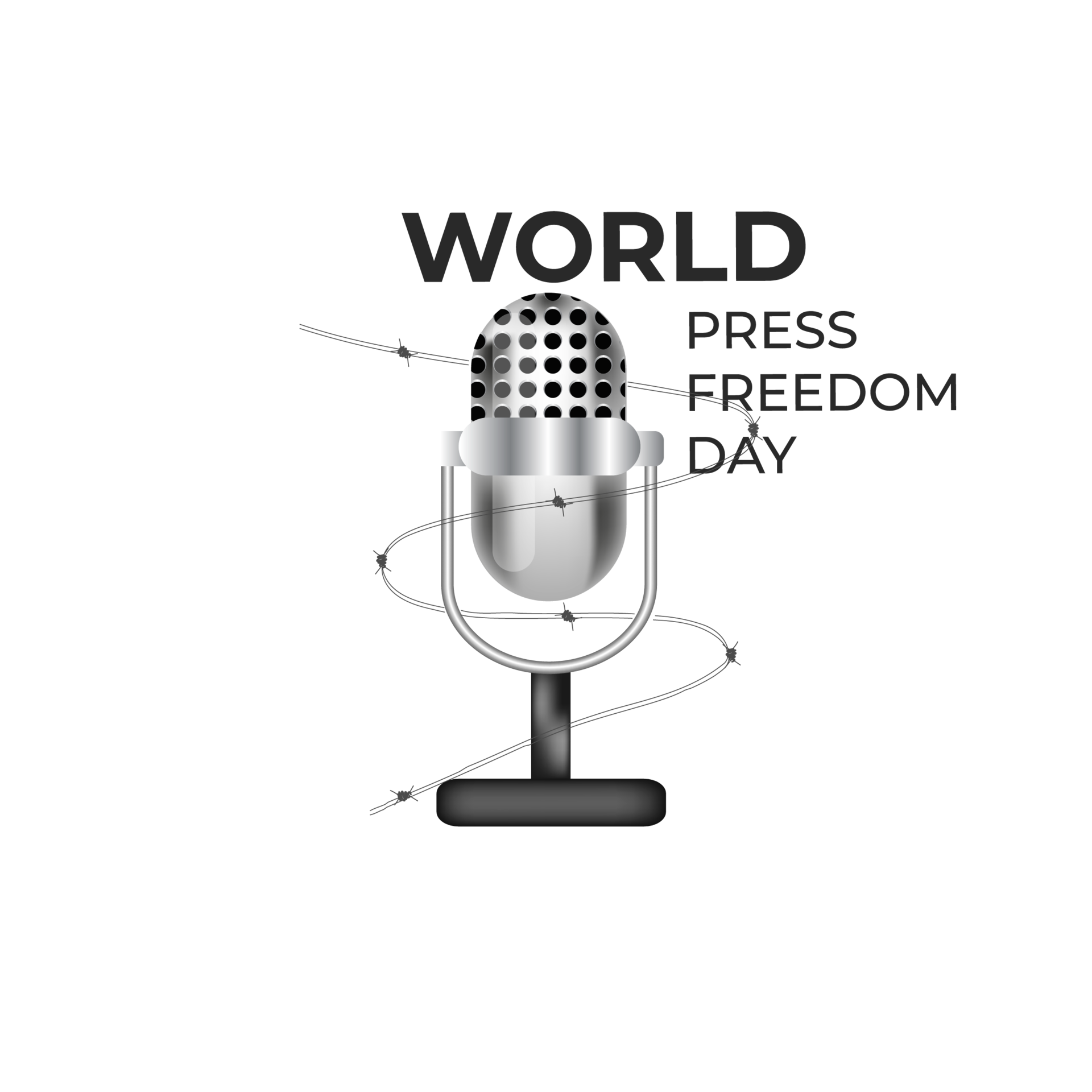 World press freedom day may 3rd and text simple design 18795539 PNG