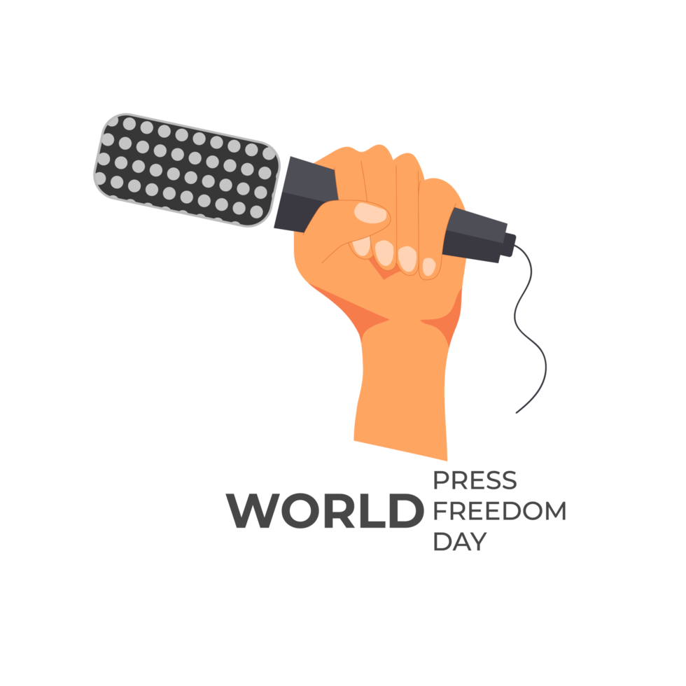 world press freedom day may 3rd  and text simple design png
