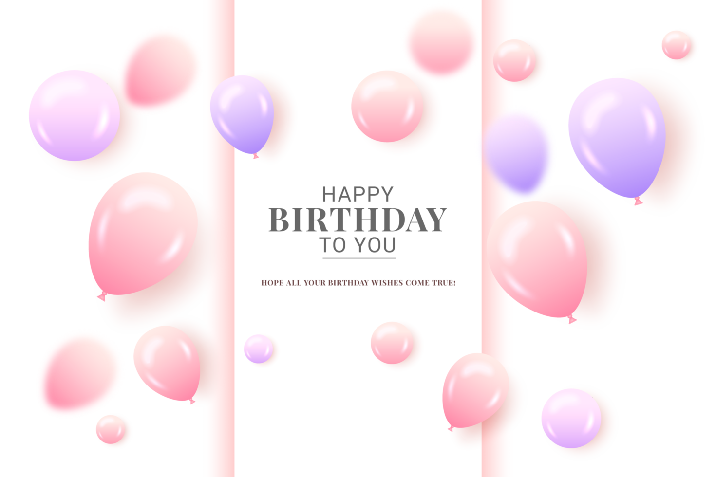 Happy Birthday design for greeting cards and poster with balloon, confetti design  for birthday celebration png