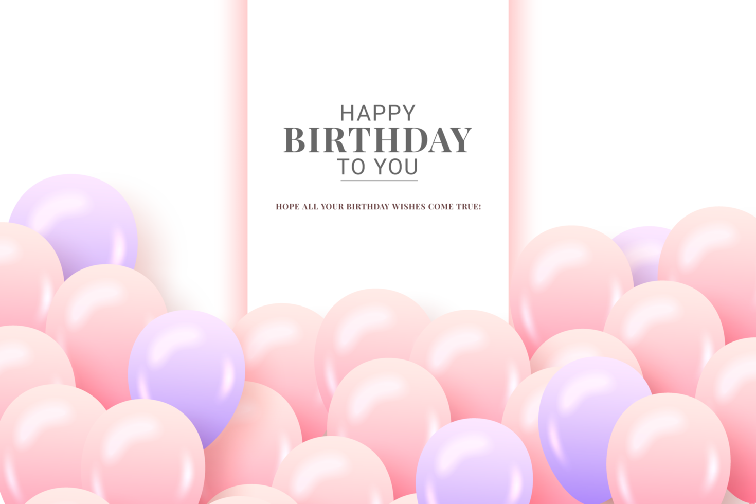 Happy Birthday background with frame use  for  Greeting card, poster template, party invitation layout png